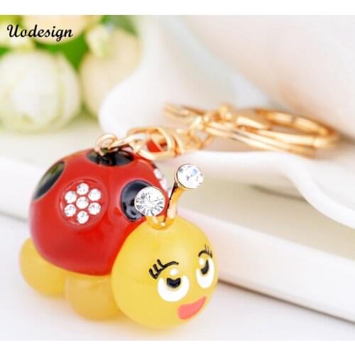Snail Car Crystal HandBag Pendant trendy Keyring Keychain For Car Purse Bag Buckle key holder Key Chains