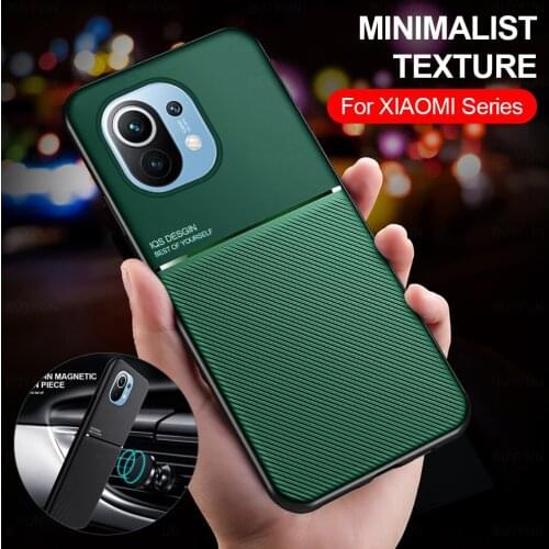 Car Magnetic Holder Case For Xiaomi Mi 11 Lite 5G Light 4G Xiomi Mi11 Ultra 11Ultra 11Lite Silicone Soft Frame Phone Cover Coque