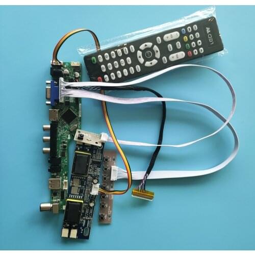 Kit for CLAA220WA01 LCD AV TV 30pin USB Panel 1680x1050 HDMI 4 lamps Controller Board Remote VGA Monitor Screen Audio LED LVDS