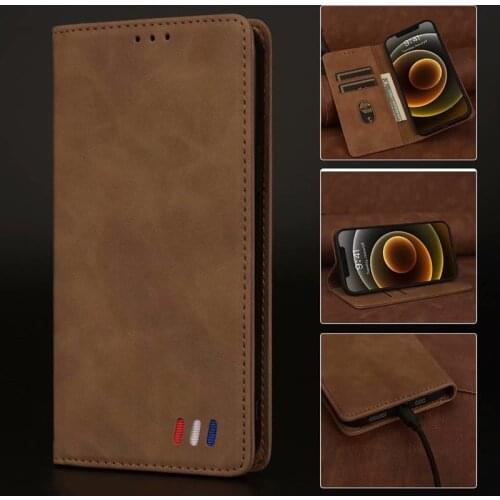 Flip Leather Wallet Case For Samsung Galaxy S21 S20 FE S10 E S9 S8 S7 Plus Note 20 Ultra Soft Silicone Card Holder Phone Coque