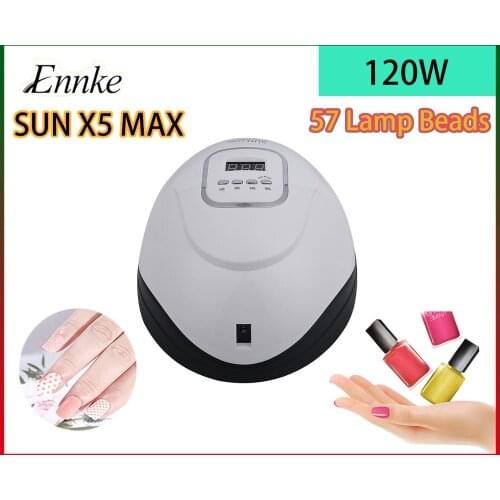 2020 New SUN X5 MAX Lamp 120W Nail Gel Lamp For All Gel Varnish UV LED Nail Dryer With LCD Display For Nail DIY Manicure Tools