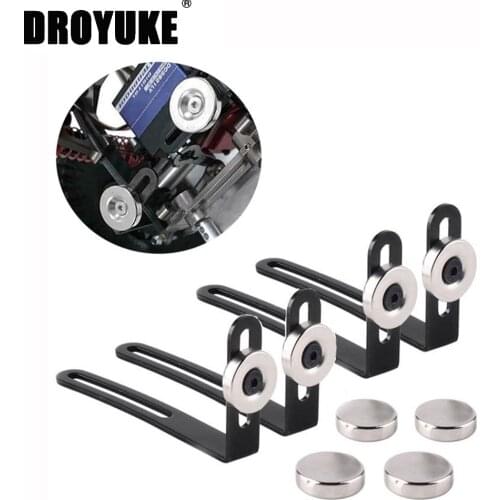 Hot 4PCS RC Car Shell Body Mount Metal L-Bracket with Magnet for 1:10 RC Crawler Car Axial SCX10 90046 D90