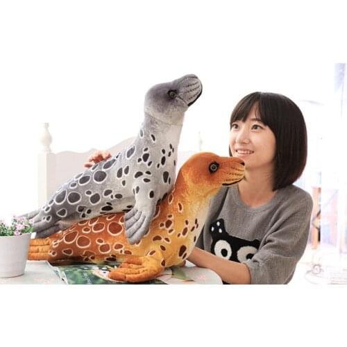 Lovely sea lion plush toy cartoon sealion soft doll throw pillow Christmas gift h0517