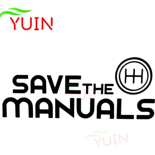 Save The Manual Variable Speed Drift Car Sticker Personality PVC Window Bumper Decoration Accessories Waterproof Sunscreen Decal