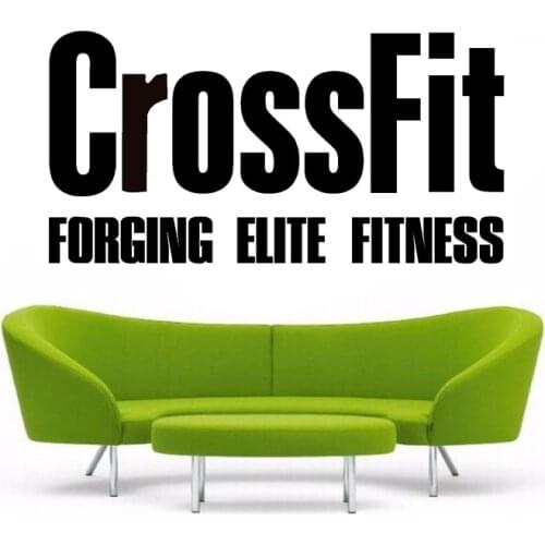 Crossfit Decals - Bodybuilding Fitness Center Sport Wall Mural Decor - Gym Wallpaper Design - Fitness Motivation Wall Stickers