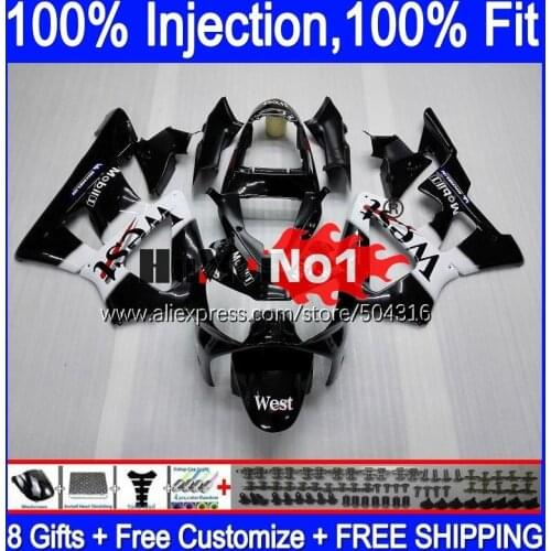 OEM For HONDA CBR900 RR CBR 929RR 929 900 RR 900RR 00MC.17 CBR929RR CBR900RR CBR929 RR 2000 2001 00 01 Fairings Black west