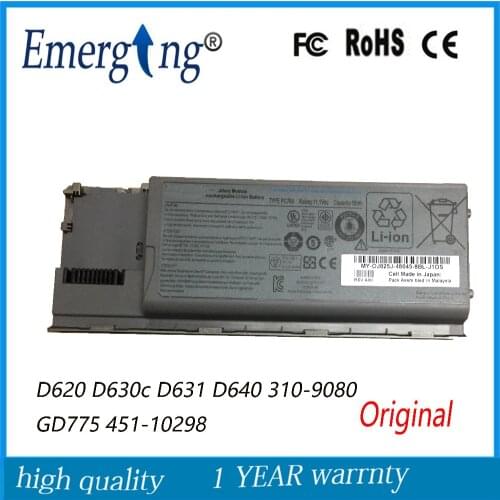 Original New Laptop Battery for Dell Latitude D620 D630 D630c D631 series 0GD775 0GD787 0JD605 0JD60