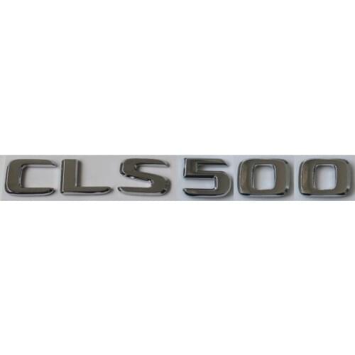 Flat Chrome ABS Rear Trunk Letters Badge Badges Emblem Emblems Sticker for Mercedes Benz CLS Class CLS500 2017 -2019