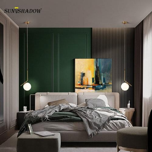 All Copper Led Pendant Ligth Modern Home 110v 220v Pendant Lamp For Dining Room Kitchen Living Room Bedroom Bedside Hanging Lamp