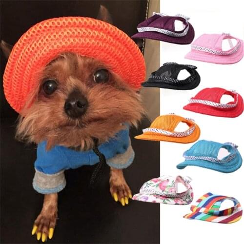 Pet Hat with Ear Holes Adjustable Baseball Cap for Large Medium Small Dogs Summer Dog Cap Sun Hat Outdoor Hiking Pet Products