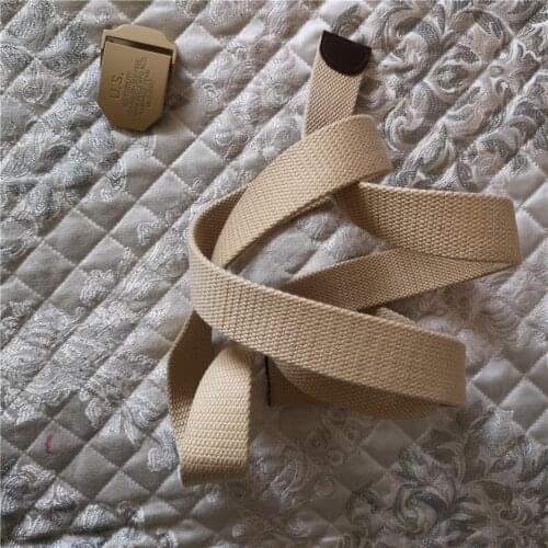 LGFD418 US World War II Belt men Military Thick cotton webbing STRAP LONA CORREA wholesale 200cm canvas belt