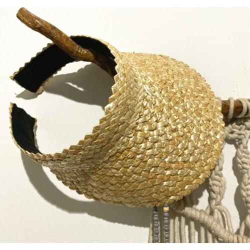 Luxury women casual raffia Sun visor cap Holiday outdoor beach caps UV protection Floppy hats Summer lady Straw hats