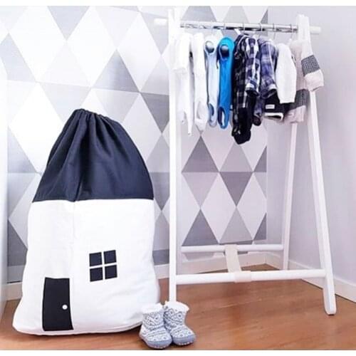 Drawstring Top Buggy Bag Cotton Canvas Small Toy Buggy Bag