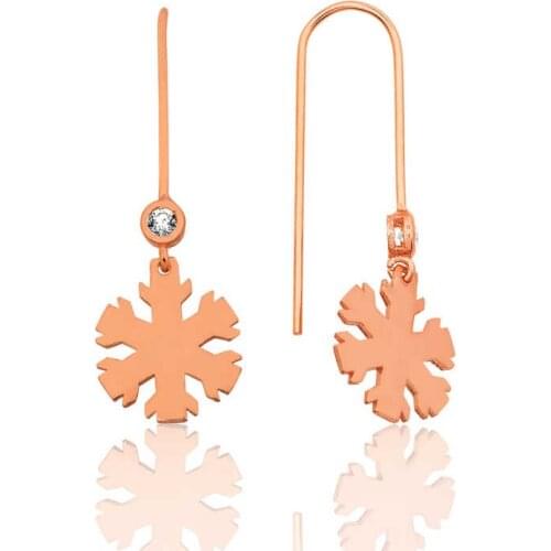Tevuli 925 Sterling Silver Snowflake Earrings