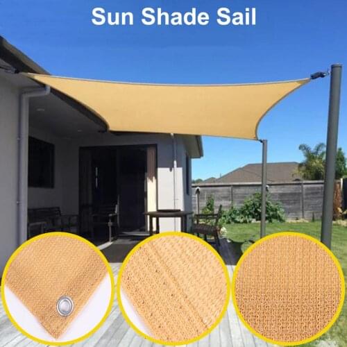 Waterproof Sun Shade Sail ​UV Block Awning Fabric Large Shade Cloth Sunshade Protection For Outdoor Patio Garden Backyard