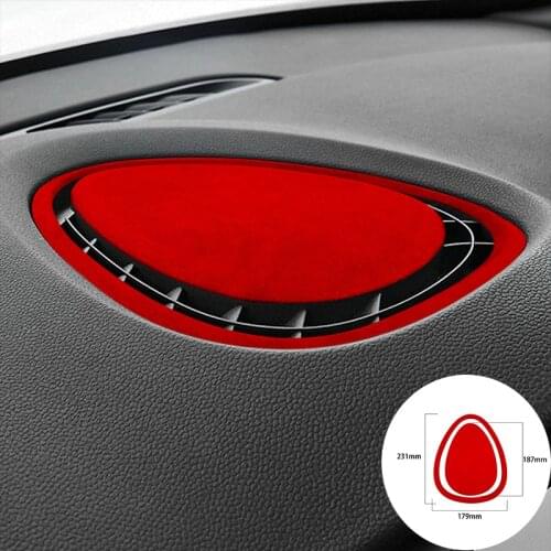 For BMW F55 F56 F54 F57 2014-2020 Alcantara Suede Wrap Car Air Vent Conditioning Outlet Panel Trim Stickers Cove Car-styling