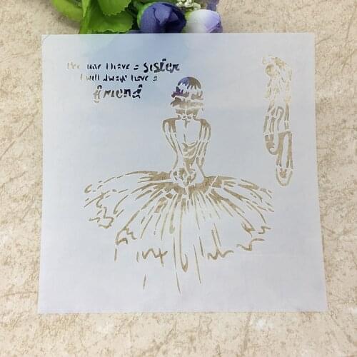 1 Sheet Layering Stencils for DIY Scrapbooking/photo album Decorative Embossing DIY Paper Cards Crafts 07