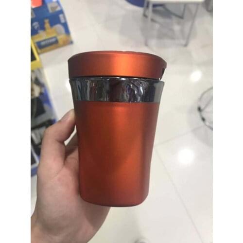 1PC Brand New Solar Energy USB Car Ashtray Garbage Coin Storage Cup Container Cigar Ash Tray Car Styling Universal Size