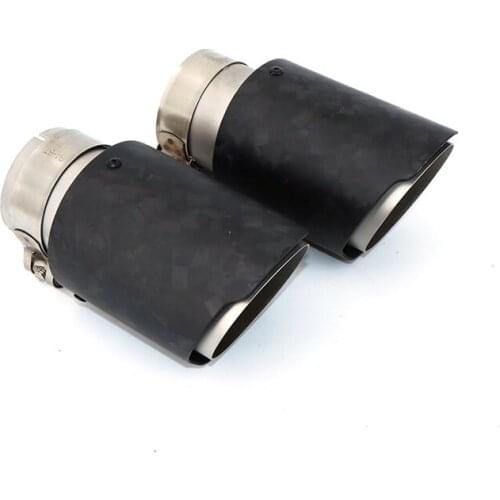 1pcs exhaust pipe modified carbon fiber forged pattern matte material exhaust pipe tail throat 304 spray 170mm length tail DZ008