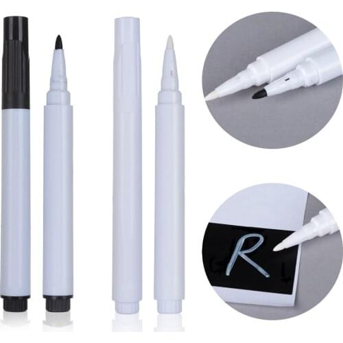 1PC Liquid Chalk Marker Pen White/Black Chalk Pens for Wall Sticker Kids Room Blackboard Kitchen Jar Convenient Liquid Chalk