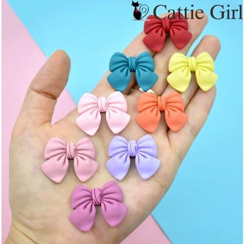 Random 10pcs Bowknot 3D Nail Decorations Nail Accessories Candy Colors Manicure Japanese Style DIY for Nails Design