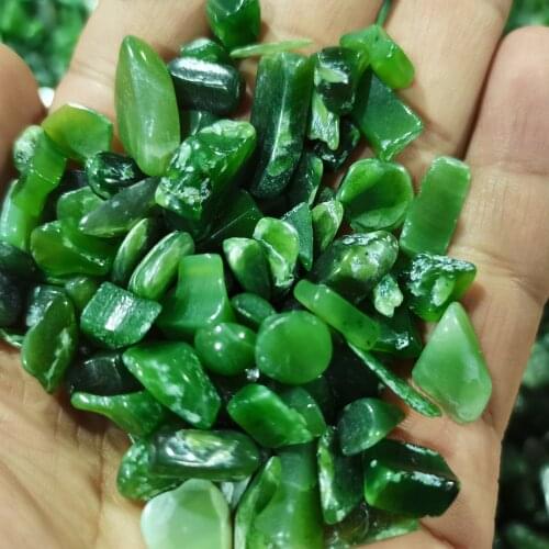 100g Natural Green Jasper Gravel Mineral Crystals Collection Chakra Stones Witchcraft Fish Tanks And Aquariums Decoration