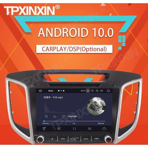 4+64G For Hyundai CRETA IX25 2014 2015 2016-2019 Android10.0 Car Tape Recorder Multimedia video player GPS Navigation HeadUnit