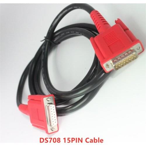 Acheheng Car OBD2 Diagnostic connect cable For Autel MaxiDAS DS708 Main Test Cable OBD 15Pin Adapter to 15Pin cable