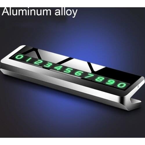Car Phone Number License Plate Invisible Temporary Parking License Plate High Temperature Resistance
