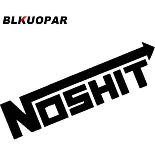 BLKUOPAR for Noshit Car Stickers Fashionable Creative Decals Scratch-Proof Car Accessories Windows Refrigerator Decoration