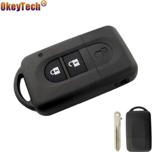 Okeytech Flip Romote Control Car Key Shell Case Cover Fob Replacement For NISSAN QASHQAI X-TRAIL MICRA NOTE PATHFINDER