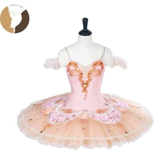 FLTOTURE AT1289 Professional Ballet Tutu For Dance Competition Adult Classical Ballet Pancake Child/Kid Ballet Tutus For Sale
