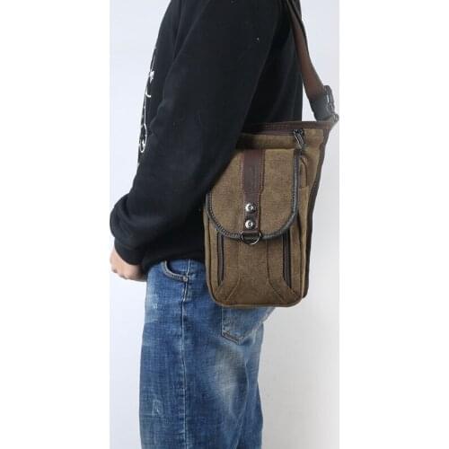 Canvas Drop Leg Bag Outdoor Waist Pack for Men Women Military Motorcycle Bike Cycling Multi-Pocket Fanny Pouch Travel Hiking Cl