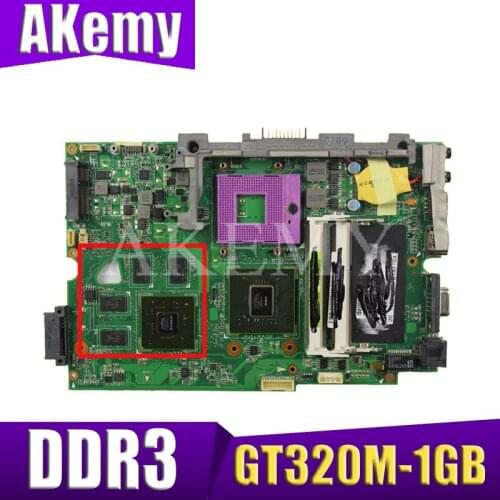K40ID Laptop motherboard for ASUS K50ID K40IE K50IE PRO5DI original mainboard DDR3-RAM GT320M-1GB