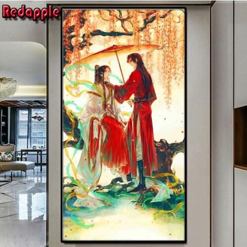 Tian Guan Ci Fu 5d Diy Diamond Painting Full,Square,Round drill Diamond Embroidery Diamond Mosaic Anime Character,large Home Art