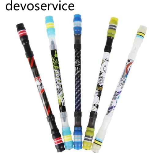 Super Cool Spinning Pen Rotating Gaming Ballpoint Pen Non Slip Coated Spin Rolling Pen Blue Ink Refill Matting Finger Playing Pe