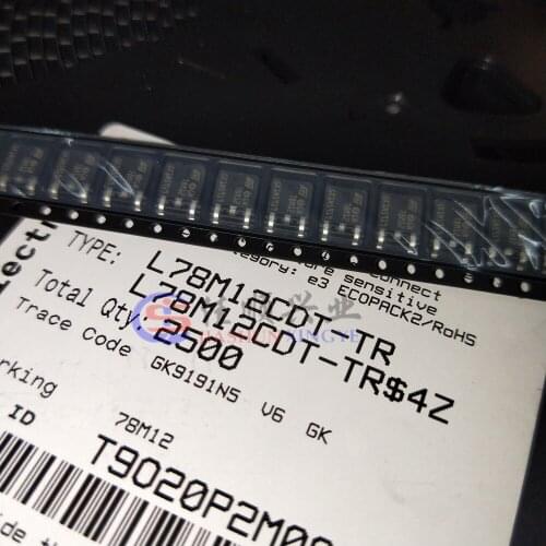 ORIGINAL IC L78M12CDT-TR PACKAGE TO-252 SMD Linear Voltage Regulators 12V 0.5A Positive CONSULT-PRICE