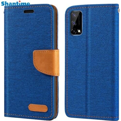 Oxford Leather Wallet Case For OPPO Realme Narzo 30 Pro 5G With Soft TPU Back Cover Magnet Flip Case For Realme Narzo 30 Pro 5G