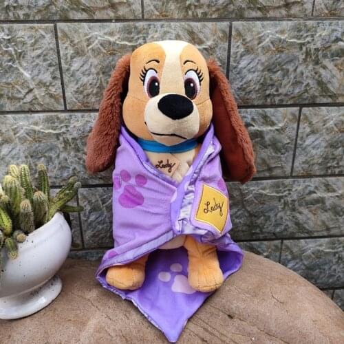 Disney Cartoon Movie Lady And The Tramp Cartoon Dog Plush Toy Dolls 25/30cm