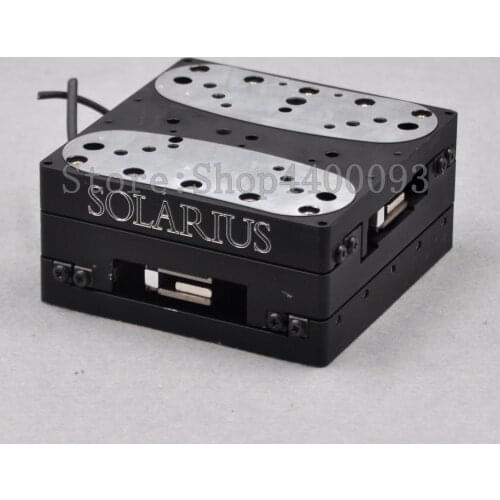 SOLARIUS XY axis 125 * 125mm table size optical precision electric adjustment table Motorized Linear Stage