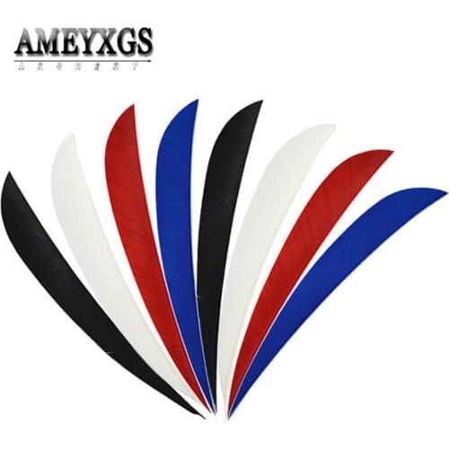 50/100pcs 5" Drop-shape Turkey Feathers Shooting Arrow Shaft Handmade DIY Natural Feather Left Wing Shooting Archery Accessories