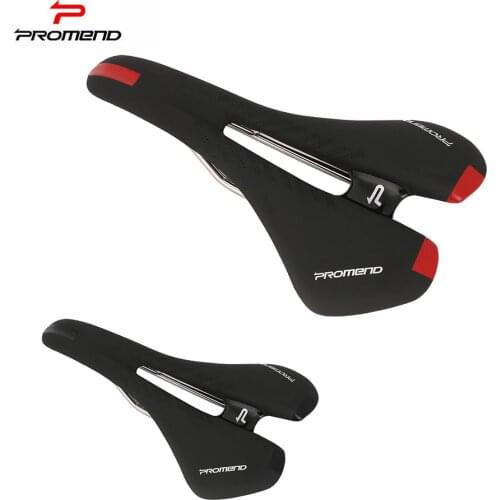 PROMEND Bicycle Seat MTB Mountain Road Bike Saddles Soft PU Leather Hollow Breathable Comfortable Bicycle Cushion Cycling Parts