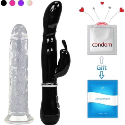 Dildo Vibrator Sex Toy Set Rabbit Clitoris Vibrator Erotic Realistic Penis Sexual Toys for Females Masturbation Couple flirting