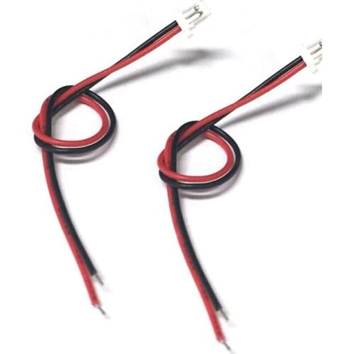 Wiring harness 2P single head connecting terminal cable wire rowing patch cords Pitch 1.0mm 2 bit 10cm 100pcs