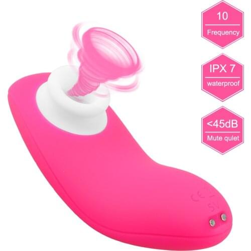10 Sucking Modes Nipples Clit Sucker Clitoris Stimulator Oral Sex G-Spot Massger Mini Silicone Sucking Vibrator