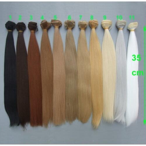 35cm doll hairs highe temperature color straight BJD doll trees diy doll wigs