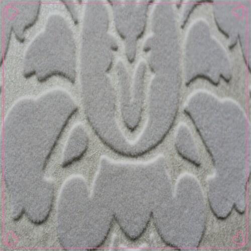 5.3 square High Quality beautiful Top luxury flock velvet wallpaper