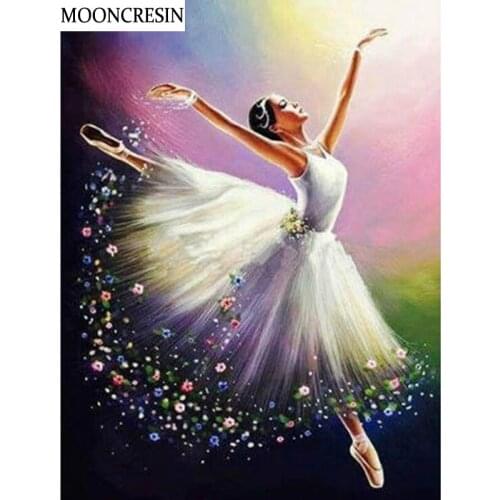 5D Full Drill Diamond Painting Crystal Mosaic Dancing Girl Diy Diamond Embroidery Cross Stitch Home Decor Picture Of Rhinestone