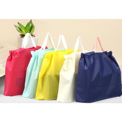 96PCS/LOT Environmental PE Material Handle Bag Party Gift Bag Packaging Bag Shopping Bag