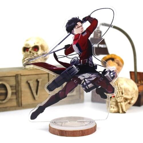Anime Attack On Titan Acrylic Stand Figure Levi Mikasa Decoration Collection Model Toy Gift